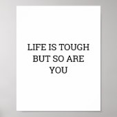 人生は厳しいけど君も引用文 ポスター (正面)