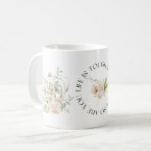 人生は厳しいけど引用文マグ コーヒーマグカップ (正面左)