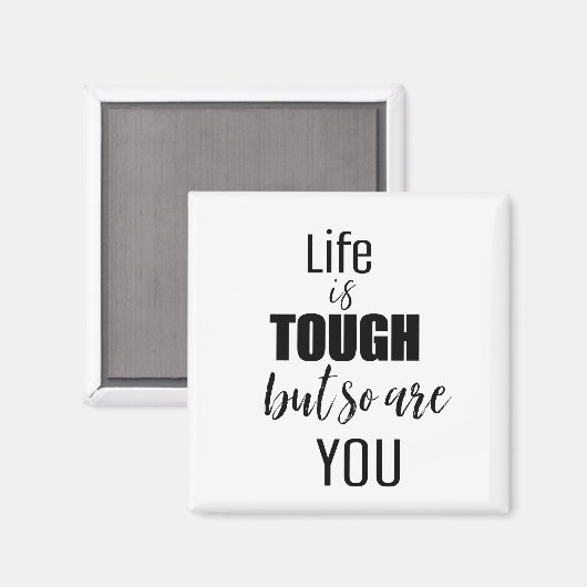 人生は厳しいし、磁石も同じ マグネット (正面/裏面)