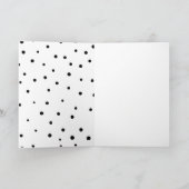 人生は厳しい書モダン道グリーティングカード カード (内部)