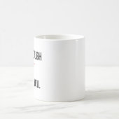 人生は厳しい、でもあなたも強い 前向きになれる言葉 コーヒーマグカップ (中央)