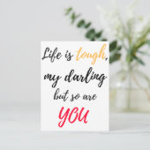 人生は厳しい、ダーリン ポストカード (スタンド正面)