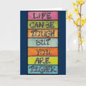 人生は厳しくても厳しくても厳しい! カード (黄色い花)