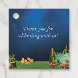 人生は双子とのS'moreおもしろいメッセージカード フェイバータグ