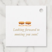 人生は双子とのS'moreおもしろいメッセージカード フェイバータグ (裏面)