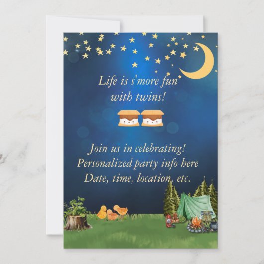 人生は双生児とsのおもしろい招待状 招待状 (正面)