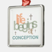 人生は受胎から始まる メタルオーナメント (左)
