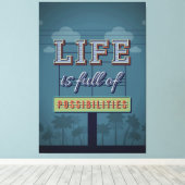 人生は可能性に満ちている キャンバスプリント (インサイチュ (ウッドフロア))