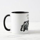 人生は君と一緒に美しい乗り物パーソナライズされただ マグカップ (左)