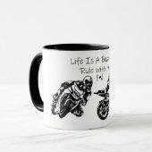 人生は君と一緒に美しい乗り物パーソナライズされただ マグカップ (正面左)