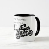 人生は君と一緒に美しい乗り物パーソナライズされただ マグカップ (正面右)