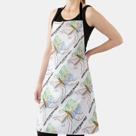 人生は君に迷惑を掛けるだけか蚊の解剖学的ユーモア エプロン (インサイチュ)