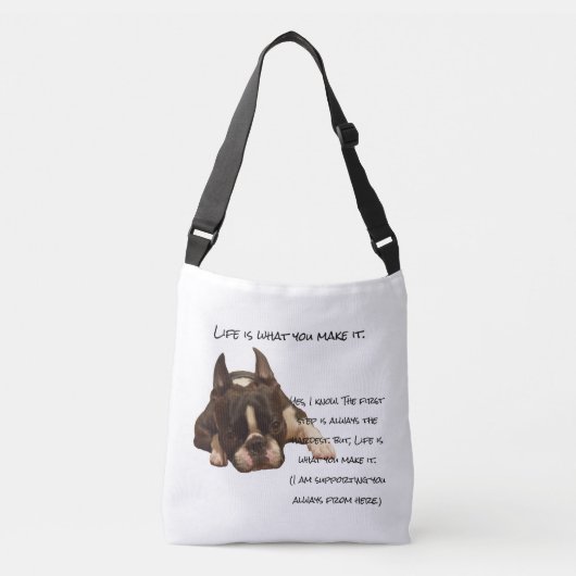 人生は君の作る物だ クロスボディバッグ (正面)