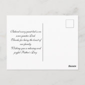 「人生は君の方がいい、パパ」 ポストカード (裏面)