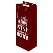 人生は善い、酒は良い ワインギフトバッグ (裏面アングル)