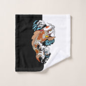 人生は均衡に近い。日本のコイ バスタオルセット (ウォッシュタオル)