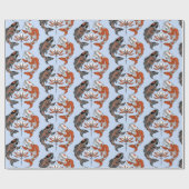 人生は均衡に近い。2つのコイとスイレン ラッピングペーパー (フラット)