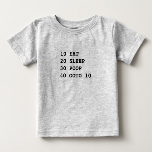 人生は基本オーガニック ベビーTシャツ (正面)