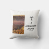 人生は堆積旅グランドキャニオンである クッション (裏面)