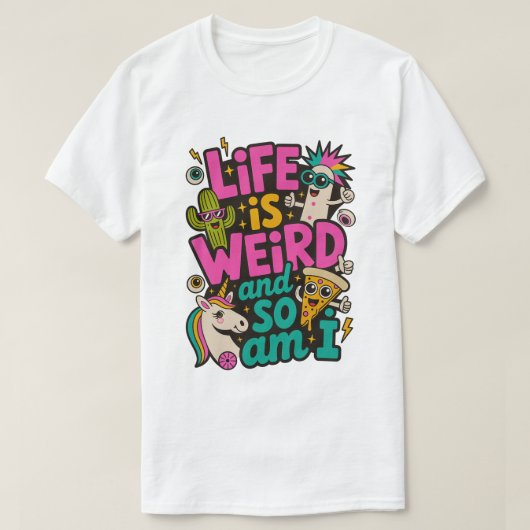 人生は変だし僕も変だ メンズTシャツ Tシャツ (デザイン正面)
