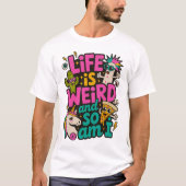 人生は変だし僕も変だ メンズTシャツ Tシャツ (正面)