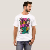 人生は変だし僕も変だ メンズTシャツ Tシャツ (正面フル)