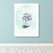 人生は多肉食だ キャンバスプリント (インサイチュ (ウッドフロア))