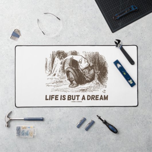 人生は夢の不思議の国の眠る赤い王 デスクマット (ワークステーション)