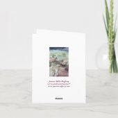 人生は大きなキャンバスカード カード (裏面)