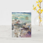 人生は大きなキャンバスカード カード (黄色い花)