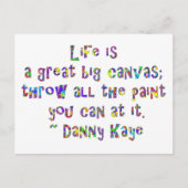 人生は大きなキャンパスのポストカードだ ポストカード (正面)