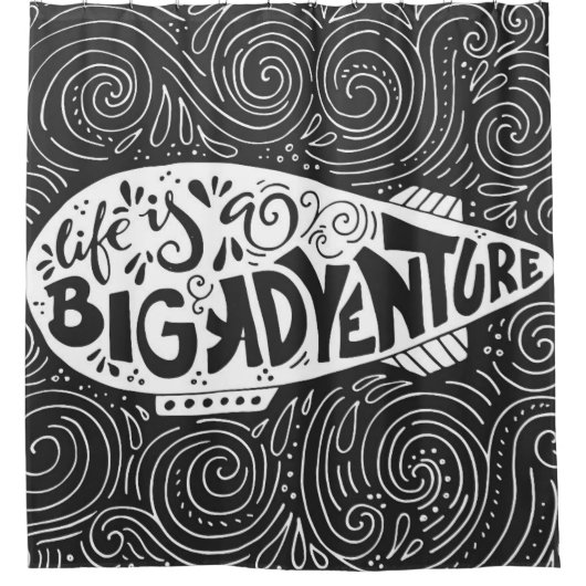 人生は大冒険だ シャワーカーテン (正面)