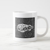 人生は大冒険だ ジャンボコーヒーマグカップ (右)