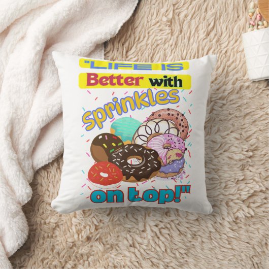 人生は天に振りかけると良い。 クッション (ブランケット)