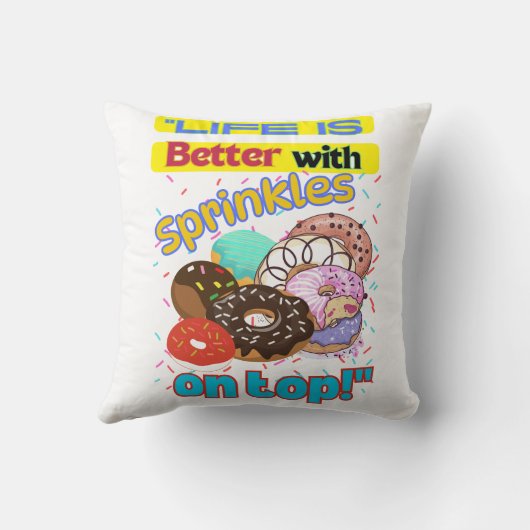 人生は天に振りかけると良い。 クッション (裏面)