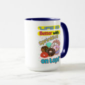 人生は天に振りかけると良い。 マグカップ (正面右)