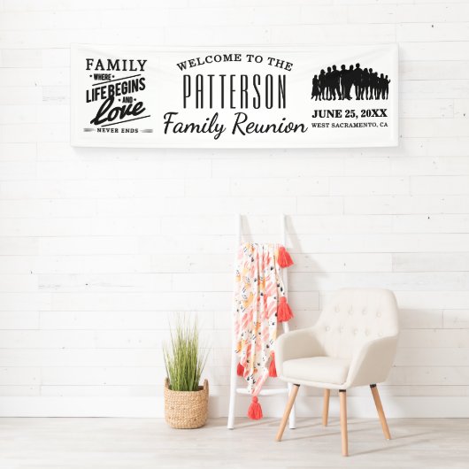 人生は始まり、愛は永遠に | 家族の再会 横断幕 (インサイチュ)