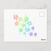 人生は完璧である必要はない 虹 ポストカード (裏面)