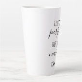 人生は完璧ではないが、爪、 ネイルはラテMug カフェラテマグ (正面)