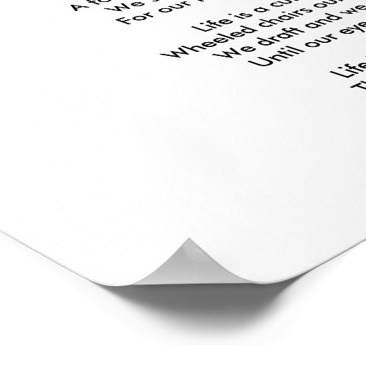 人生は小箱だ。 ポスター (角)