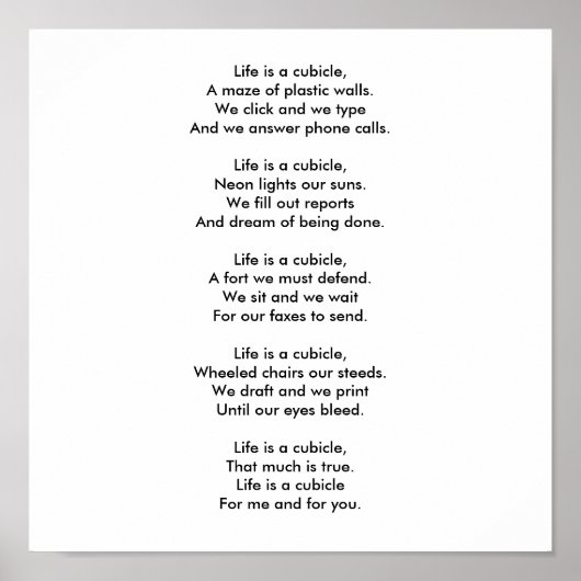 人生は小箱だ。 ポスター (正面)