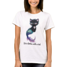 人生は尻尾で善い。人魚の尻付き猫