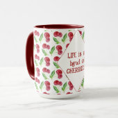 人生は山のようなさくらんぼ マグカップ (正面左)