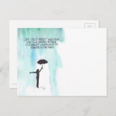 人生は嵐が去るのを待つためのものではない ポストカード (正面/裏面)