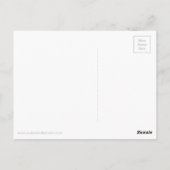 人生は嵐が去るのを待つためのものではない ポストカード (裏面)