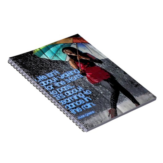 人生は嵐が通過するのを待つためのものではない ノートブック (右側)