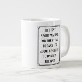 人生は嵐の事ではない学よりマグカップ ジャンボコーヒーマグカップ (正面右)