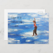 人生は差配の行為のはがき ポストカード (正面/裏面)