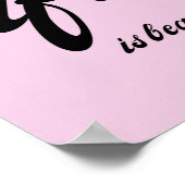 人生は幸福の引用文に美しい ポスター (角)