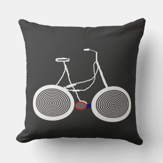 人生は幸福の旅に満ちた装飾用クッション クッション (正面)